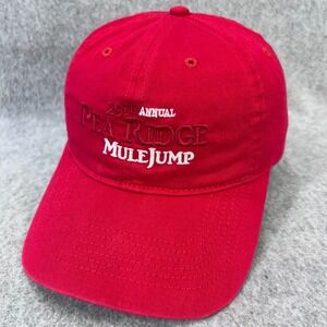 Pea Ridge Mule Jump Mens Red Big X Baseball Cap 29th Annual Adjustable OSFA
